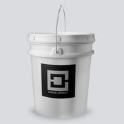 A white bucket filled with chalk